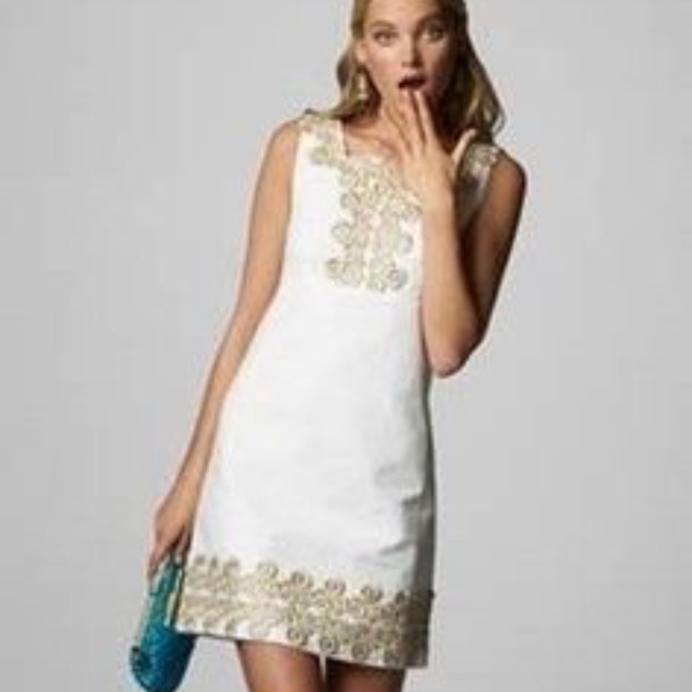 New Lilly Pulitzer White Adelson Shift Dress